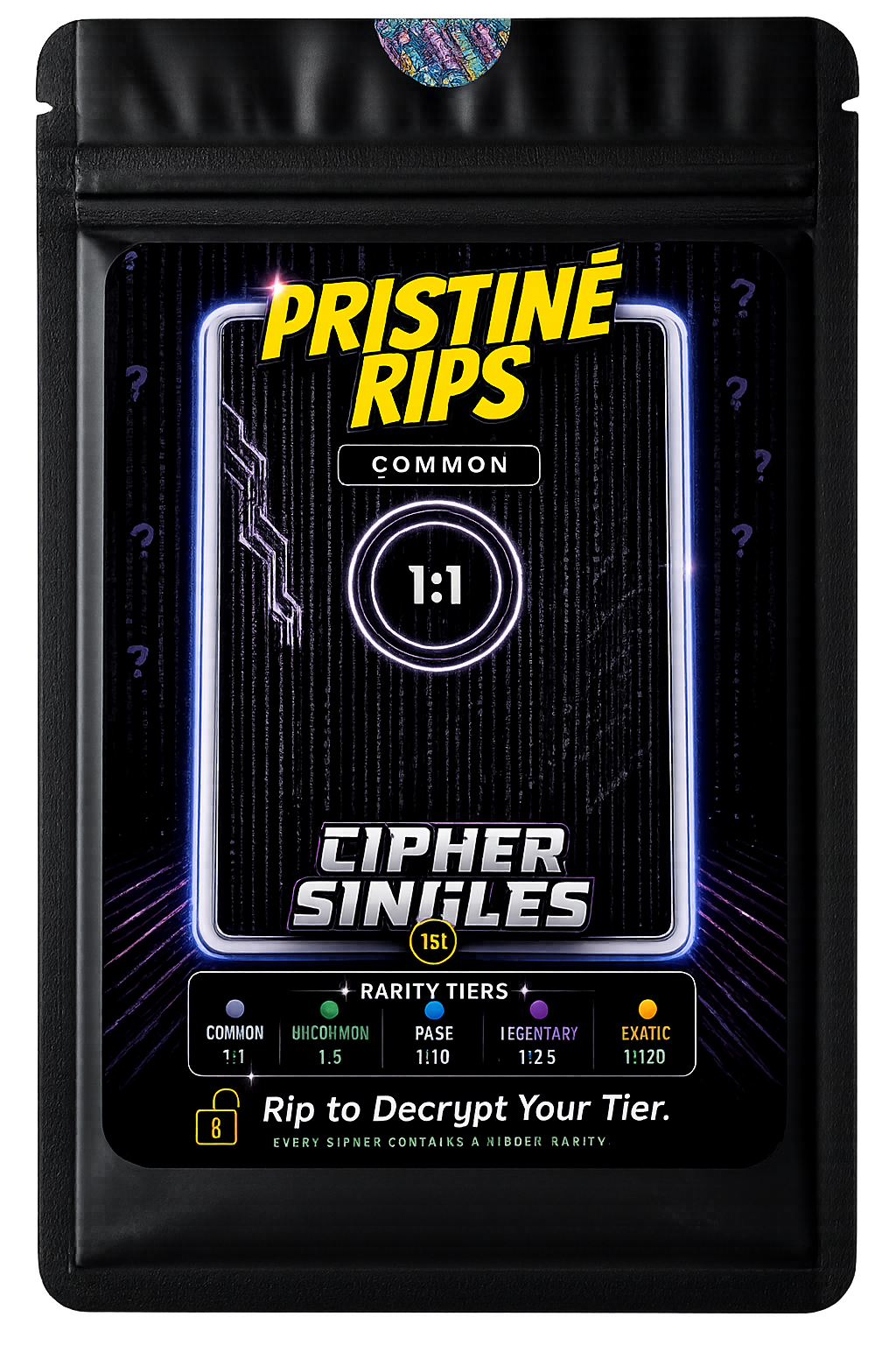 Pristiné Rips Cipher Singles mystery pack — front
